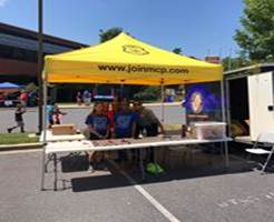 MCPD tent at Rock the Block Event