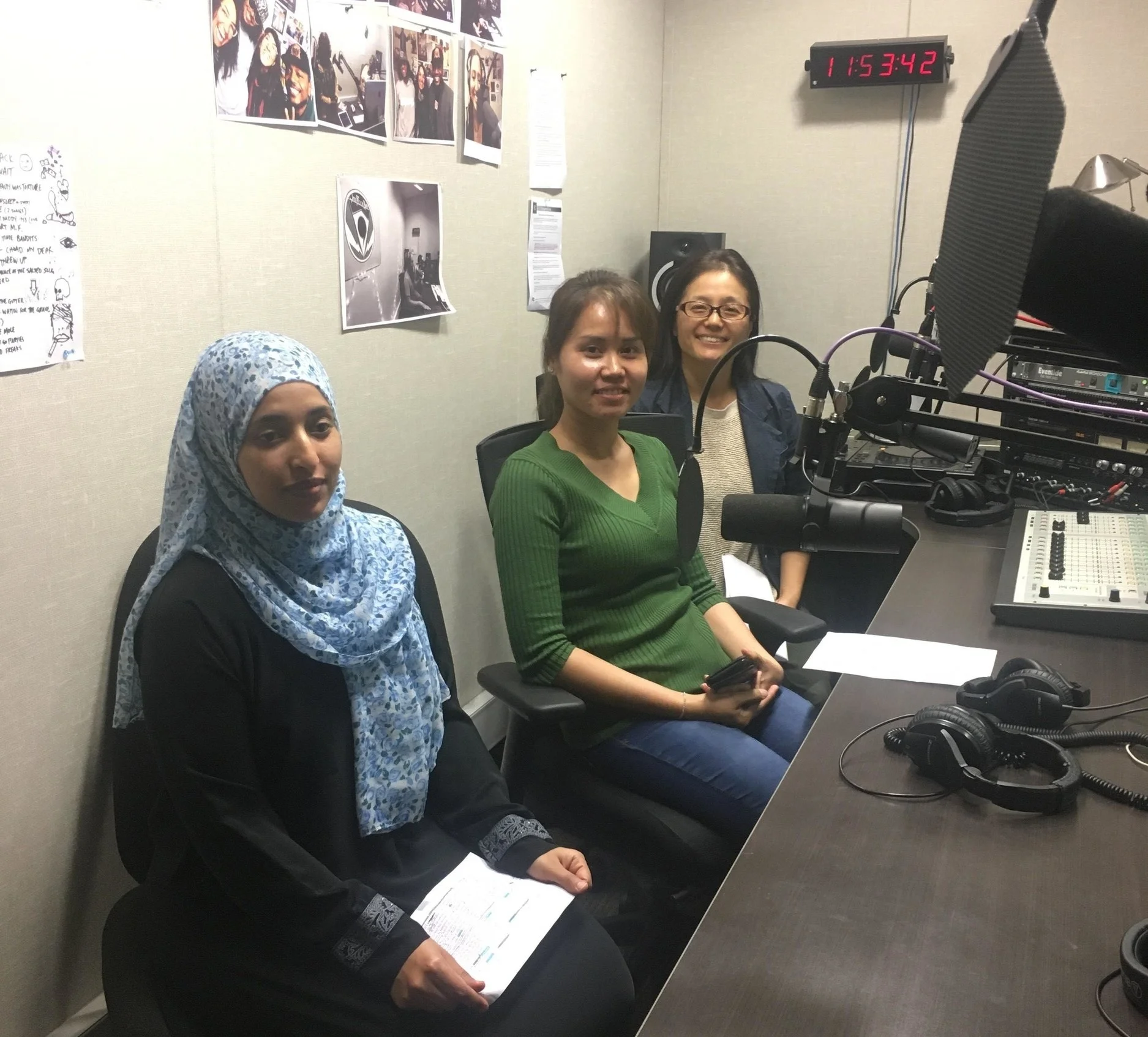 Group 1 is Amal Alshaweh, Samnang Ouk and Nao Sumii. How can you reach your goals, face challenges, and not get overwhelmed? Amal, Samnang, and Nao share inspiring stories to get you motivated. Stories: When We Face Obstacles In Life, Don't Underestimate Yourself, That's Lucky, Don't Be Fed Up With Parenting.