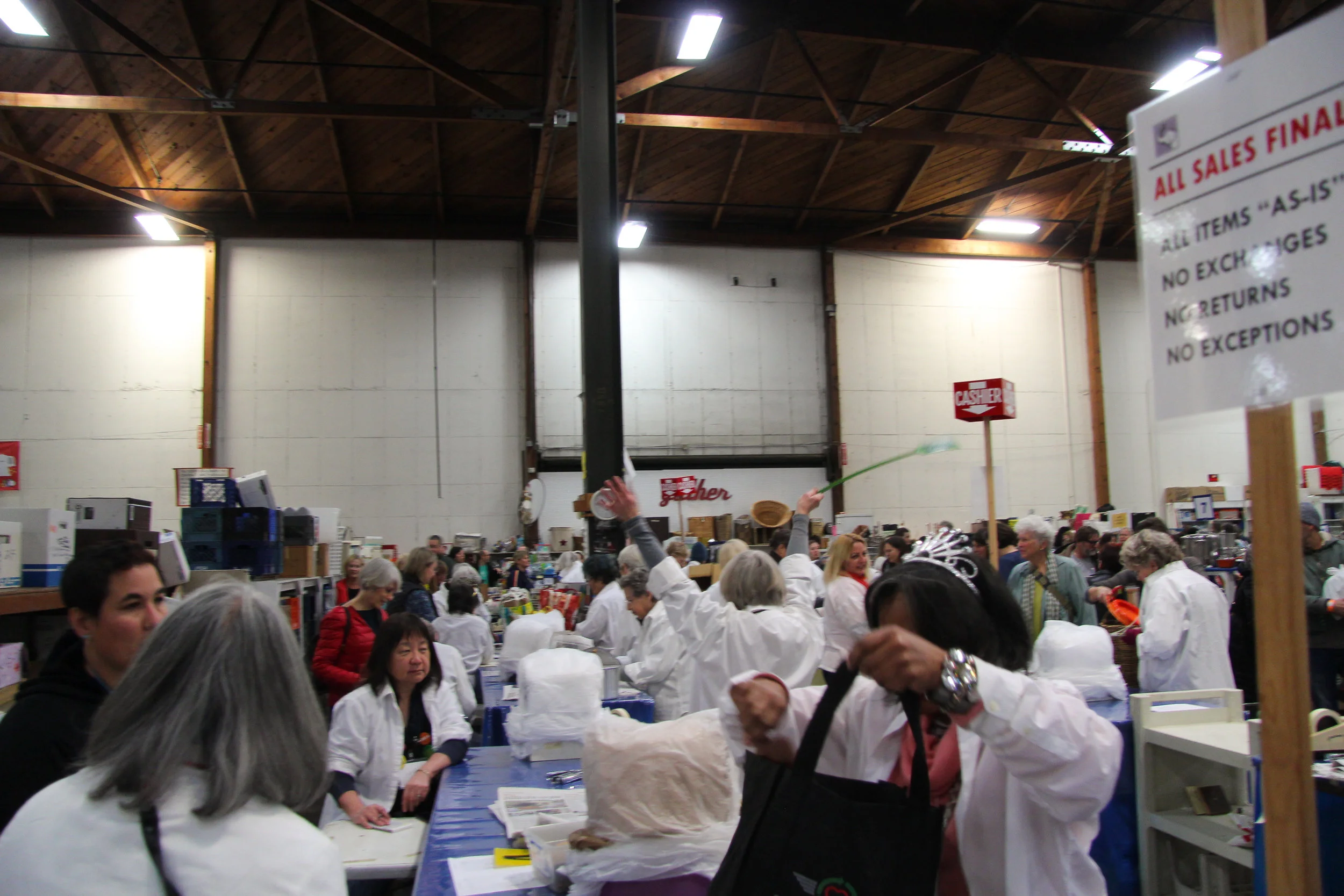 The Housewares section was incredibly busy.