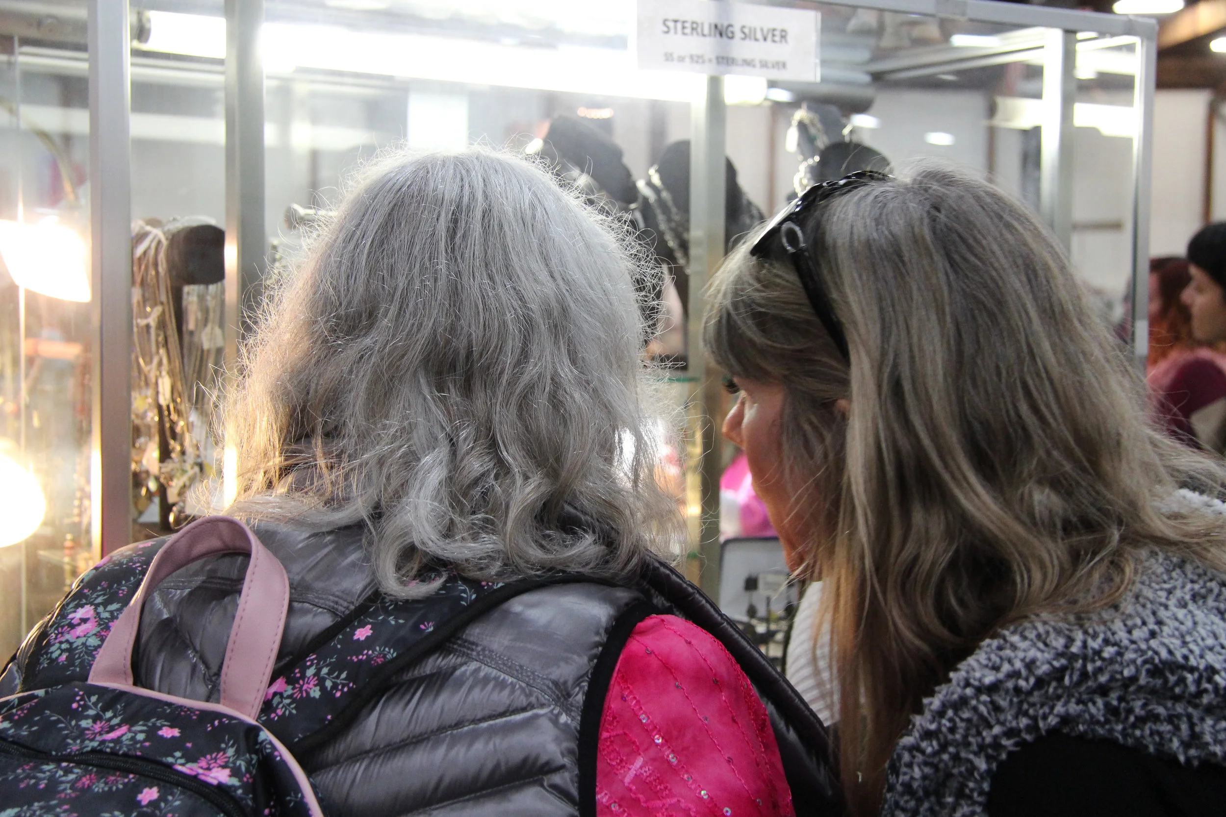 The Jewelry Counters were often crowded….