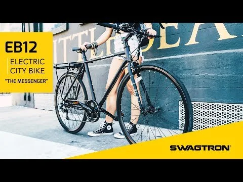 THE MESSENGER feat. SWAGTRON EB12 Electric City Bike