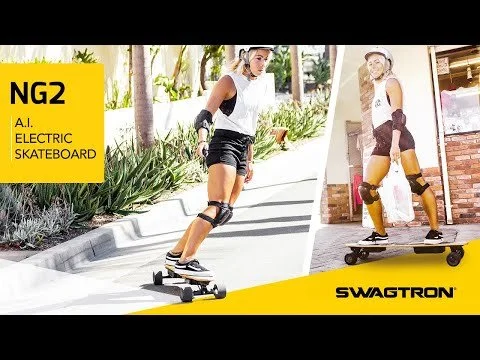 LOOK MA, NO HANDS! feat. SWAGTRON Swagskate Electric A.I. Longboard