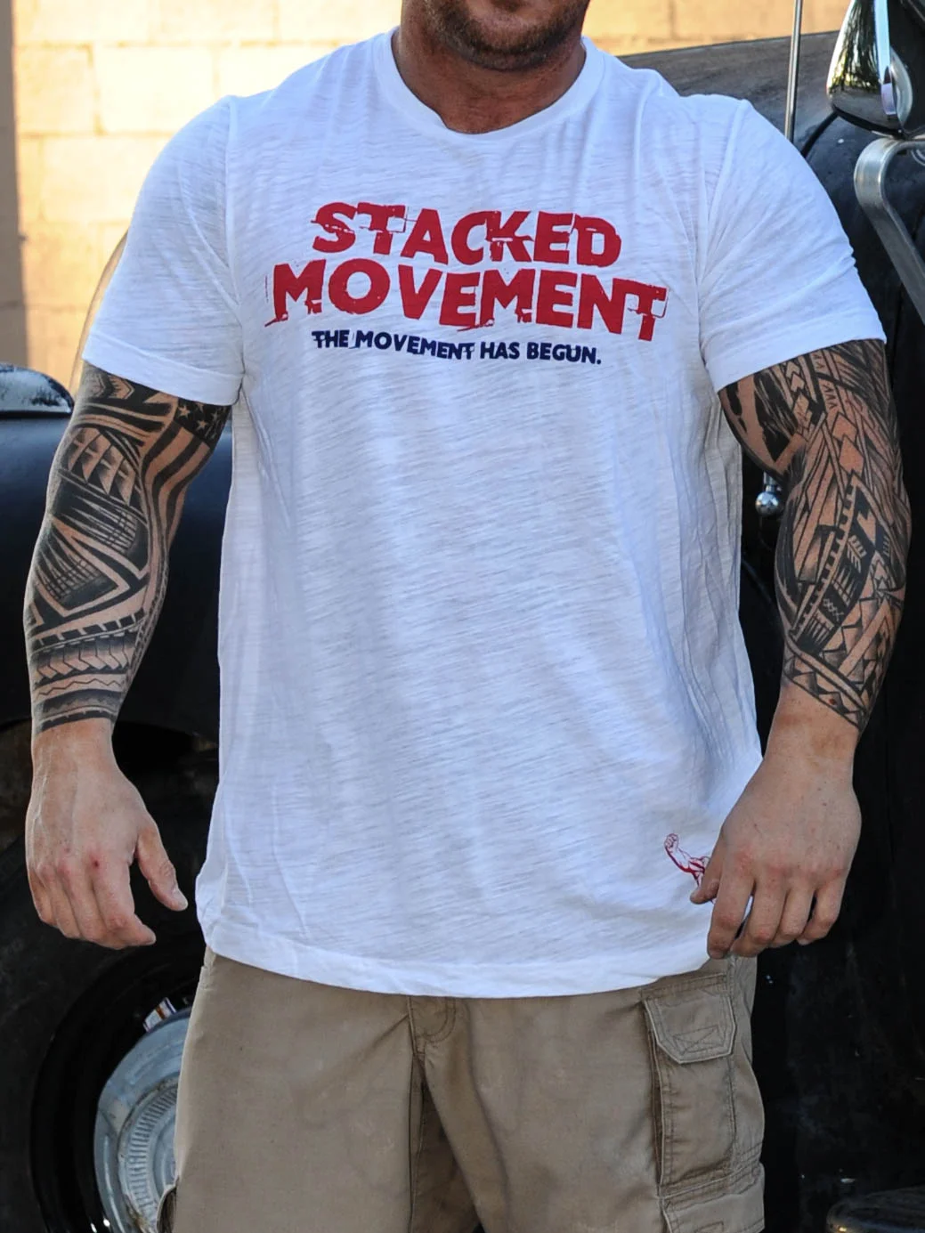 The Patriot Murica Mens Tri Blend T Shirt Stacked Movement