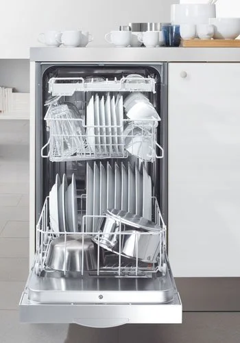  A slimline dishwasher with an additional third rack.  