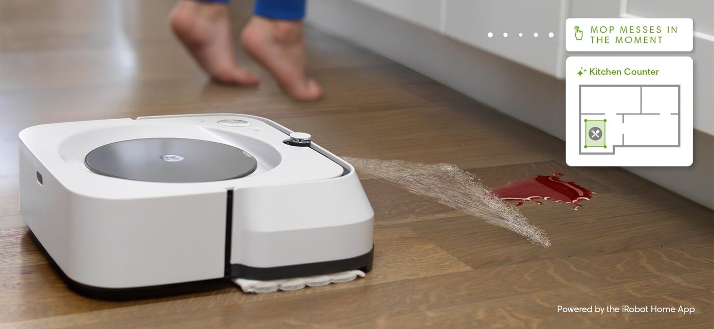 iRobot Braava robotic mop for keeping your kitchen and home clean! We love the idea of making the mopping easier!