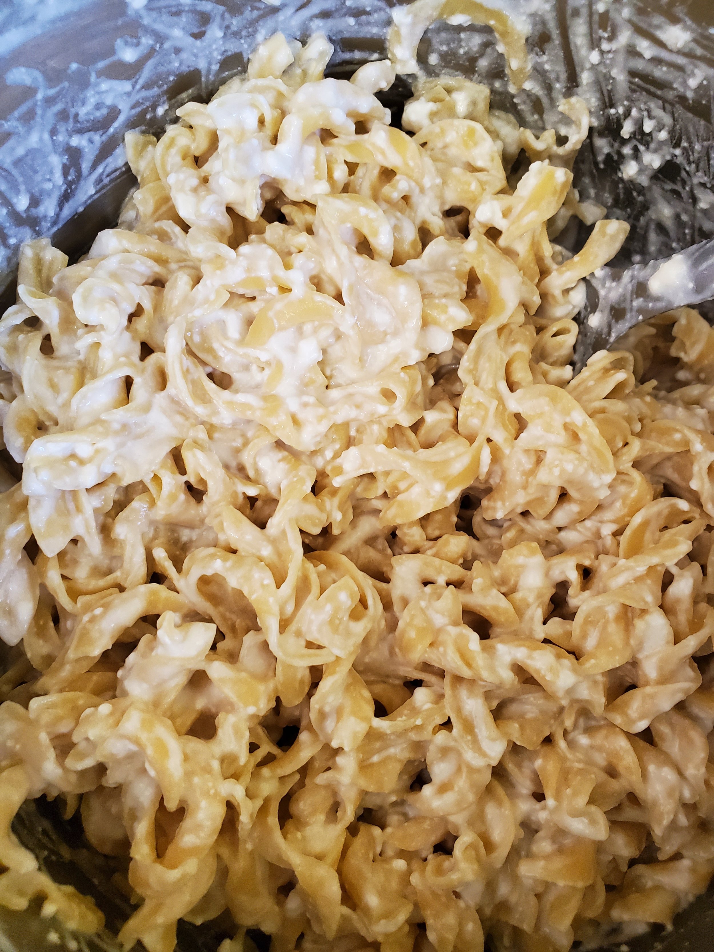 We're almost ready to serve the Polish Style Mac and Cheese