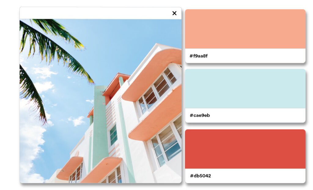 Beachy Town Palette courtesy of Looka