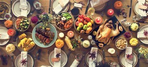  That is a delicious looking spread, and it’s definitely a traditionally roasted turkey. It’s harder than you might think to find good photos of the other methods of cooking.  