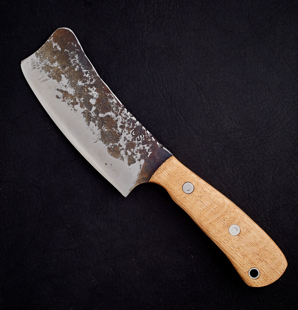 Small Oak Cleaver — Lost Planet Forge - Fine Handmade Knives
