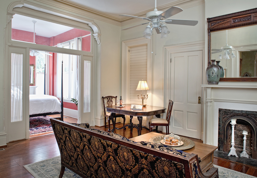 Top Bed and Breakfast in Savannah, Button Living Room.jpg