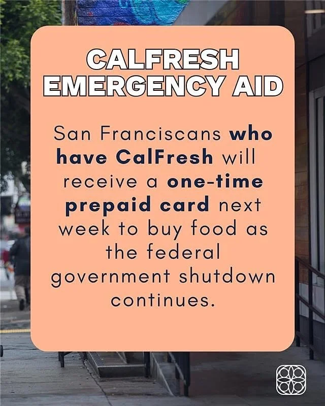 Repost from @sfhumanservices
&bull;
We know times are tough right now. With the federal government shutdown creating uncertainty, we&rsquo;re stepping in to help. 

Thanks to support from Crankstart and our partnership with the San Francisco-Marin Fo