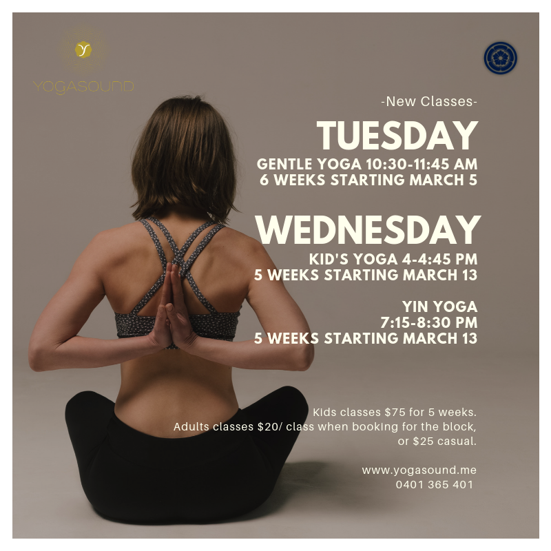 New Classes Starting in March