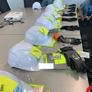 Te Pae Christchurch Convention Centre - Composition Hard Hats for Site Inspection