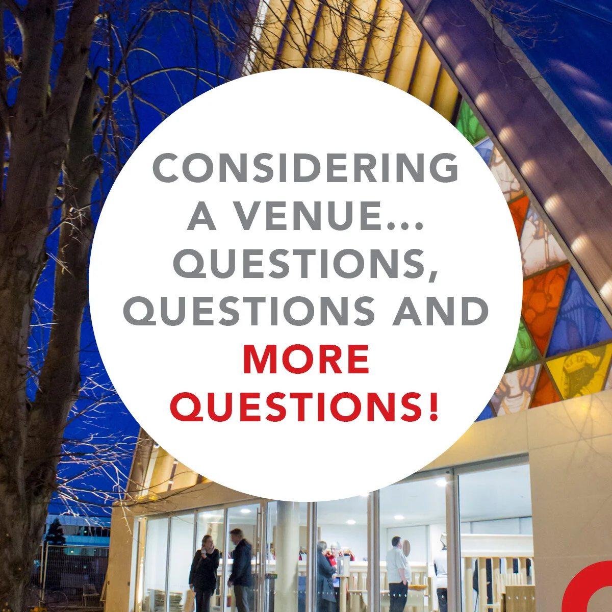Conference venue questions to ask when you are considering venue options for your conference, event, convention, exhibition or expo.