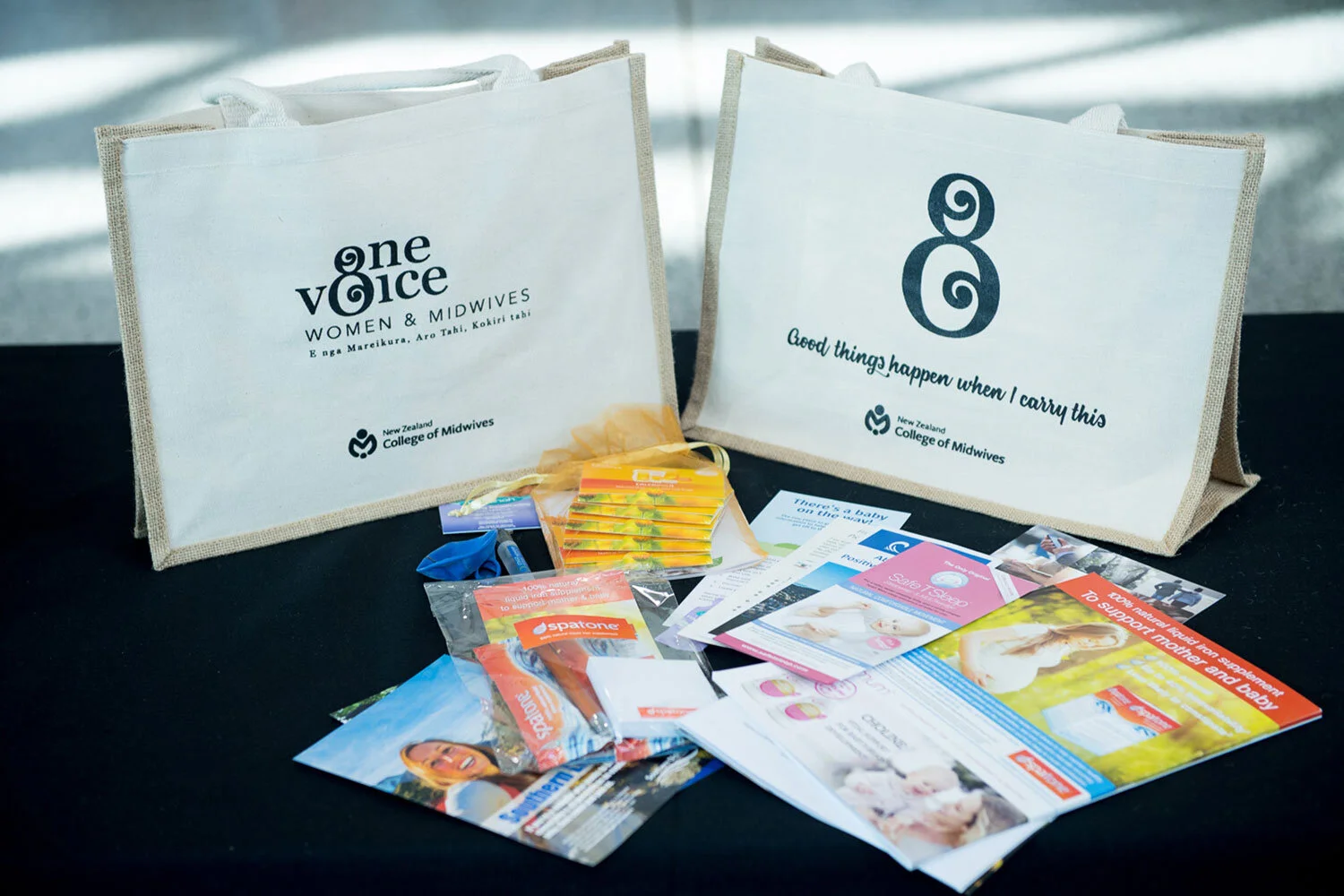 Sponsorship Marketing Bag - New Zealand College of Midwives 15th Biennial National Conference 2018