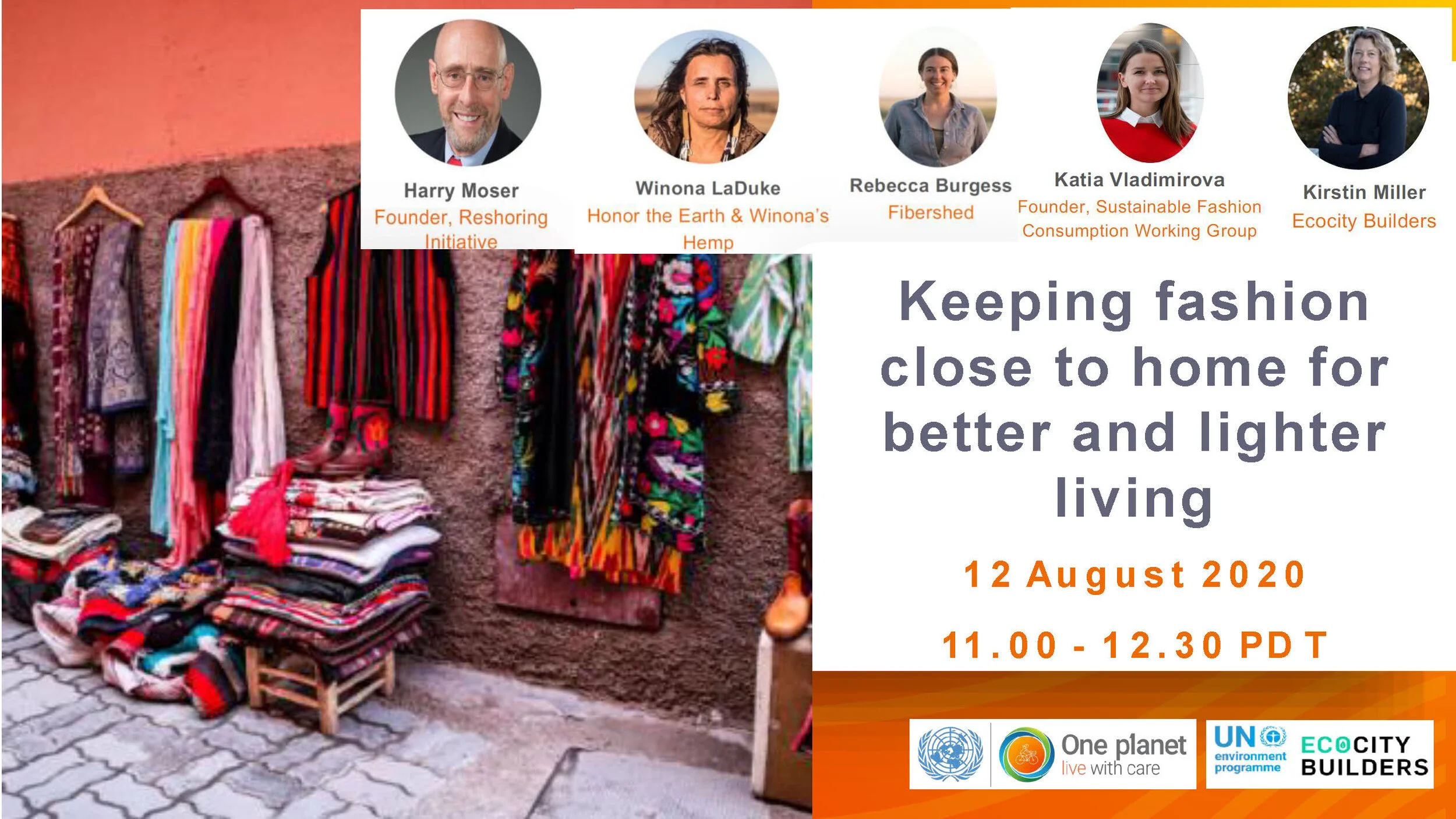 Keeping Fashion close to home for better and lighter living - Looking good & doing good (Sustainable Living 1.5 Webinar Series)