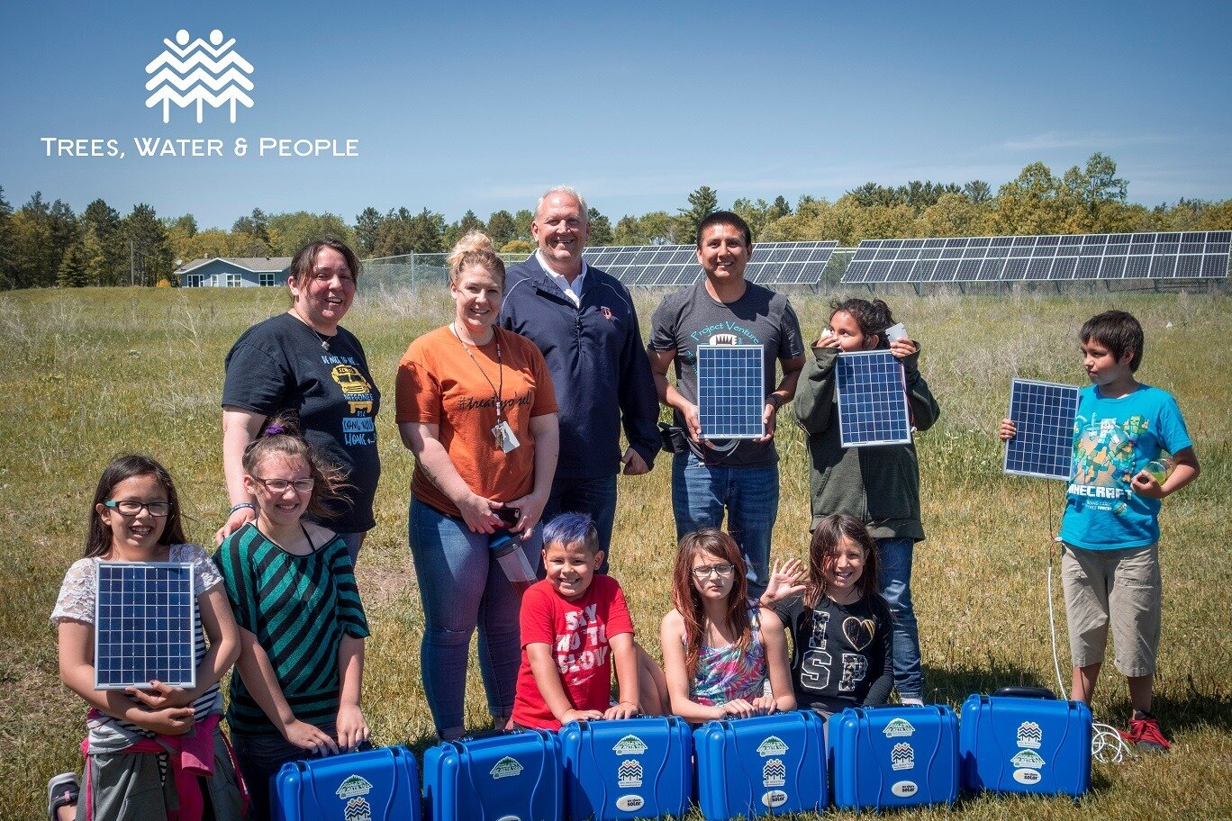 Youth learning about Solar Energy on White Earth Reservation