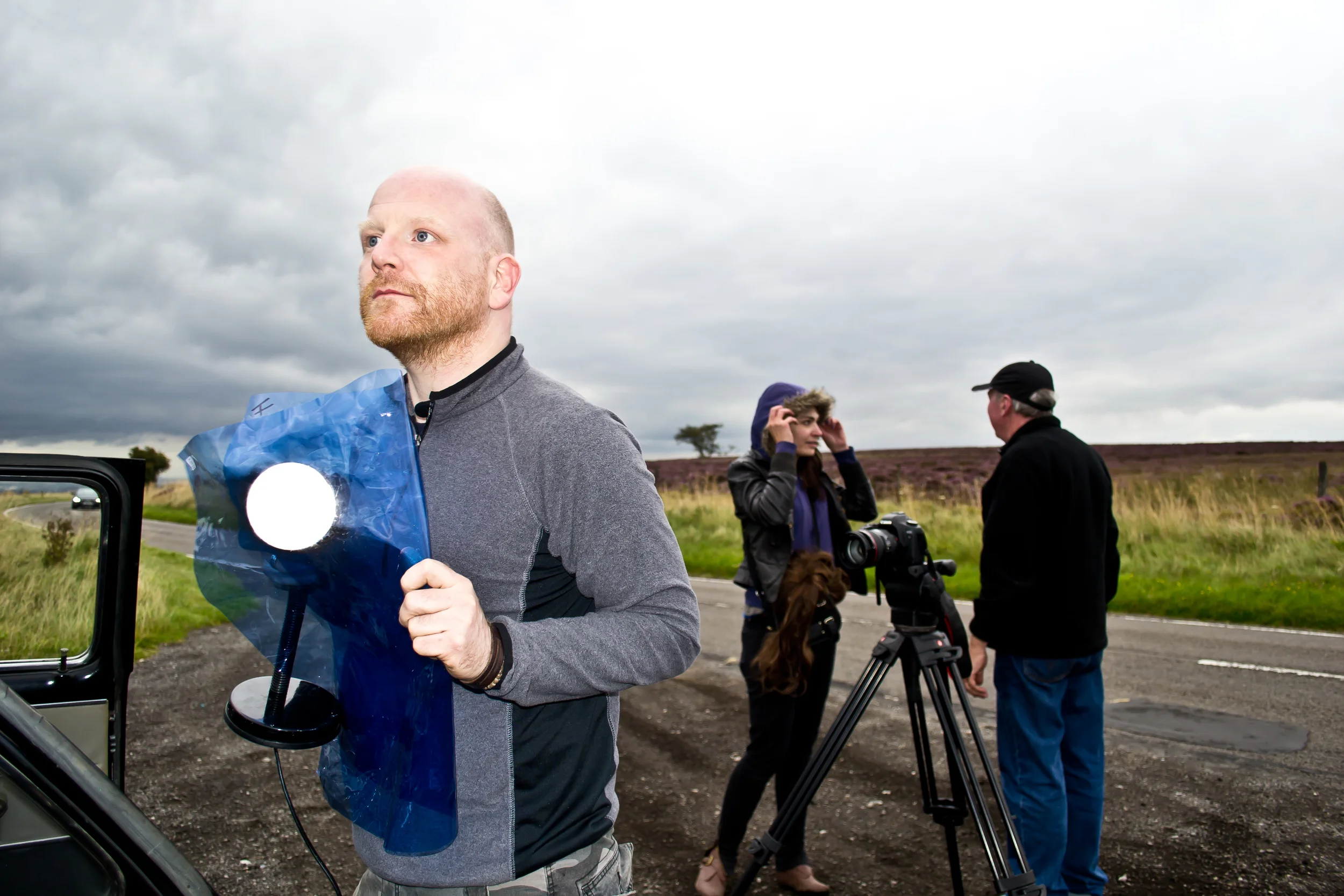Camera Man With Light