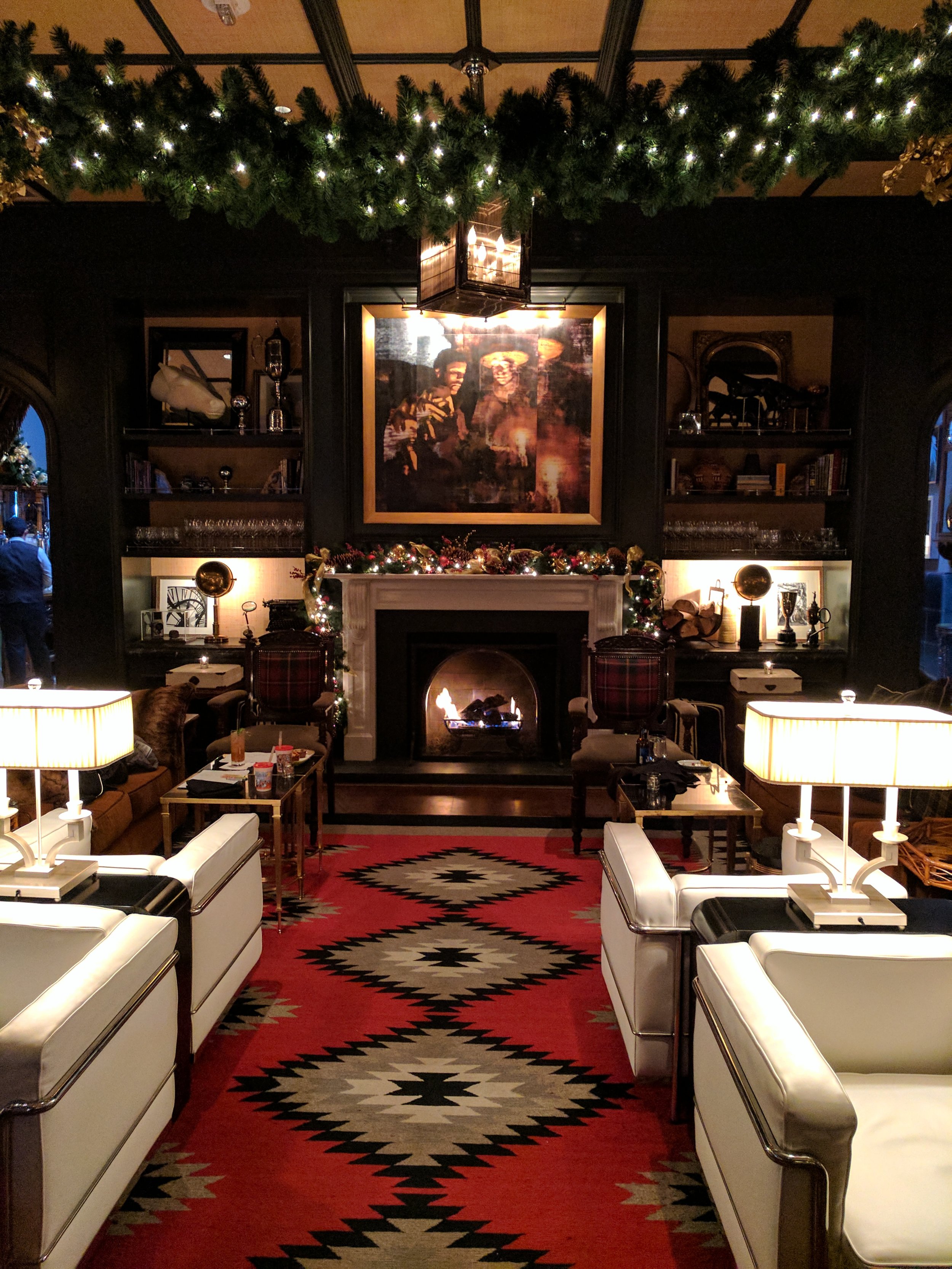 Get cozy and stay a while in Aspen's Hotel Jerome Living Room Lounge