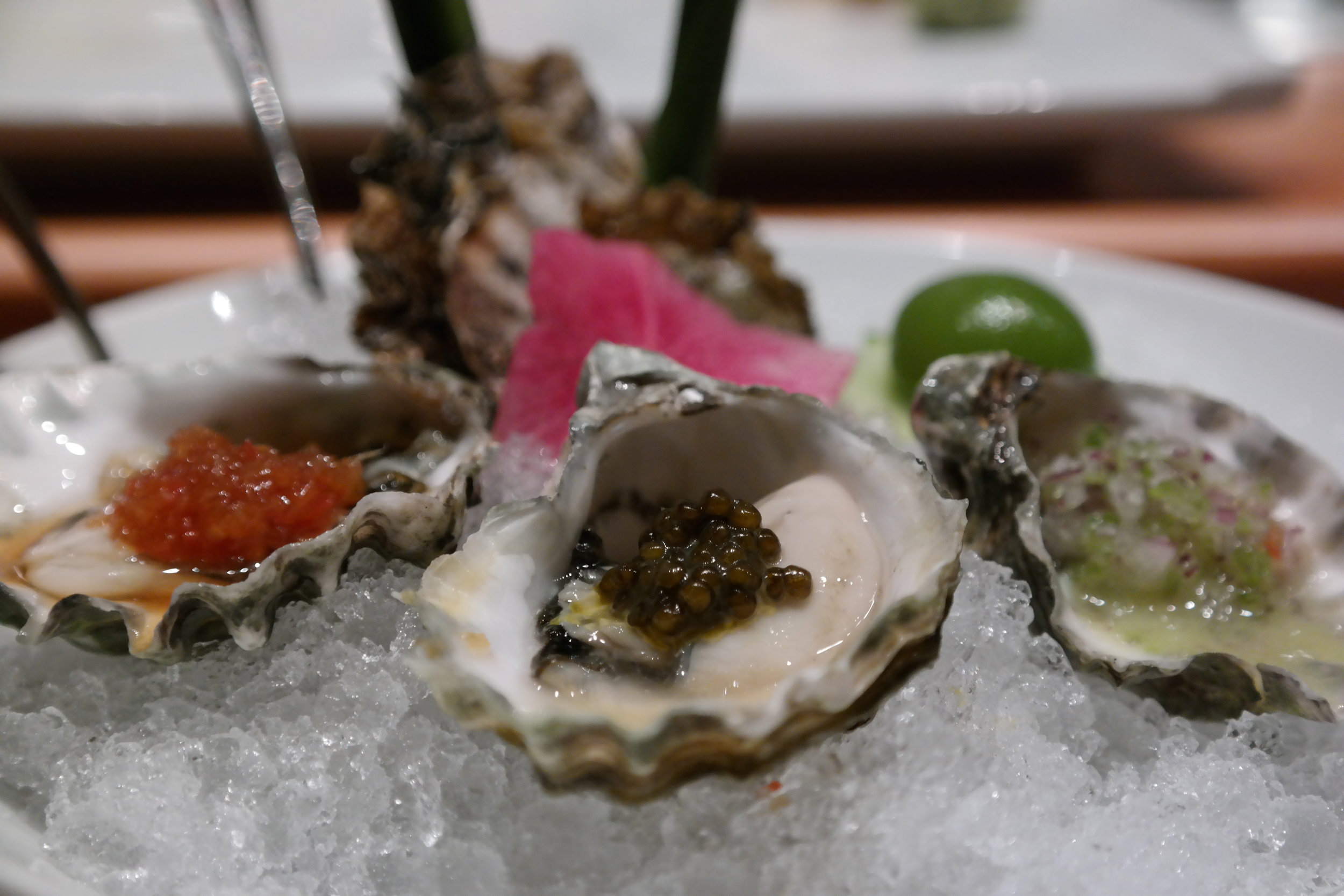 Oysters Nobu Style