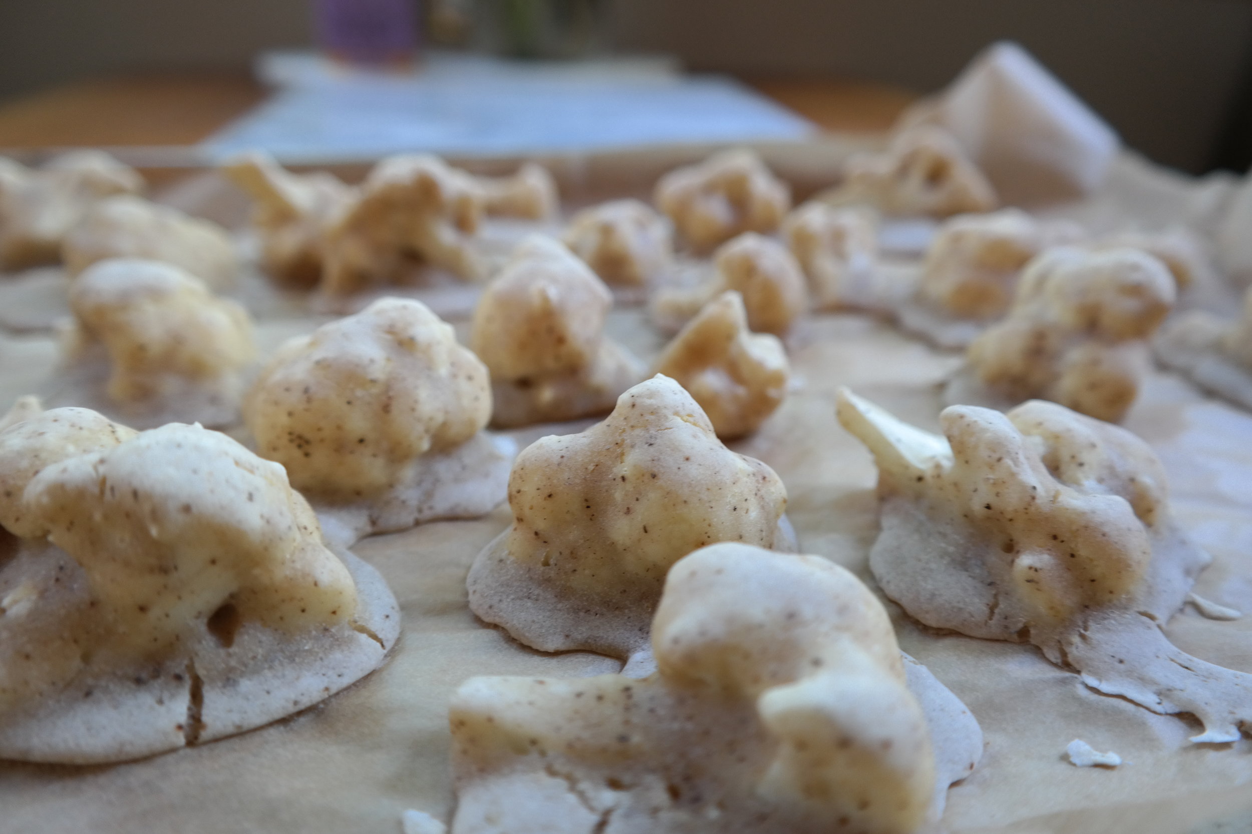 Cook the cauliflower until golden 