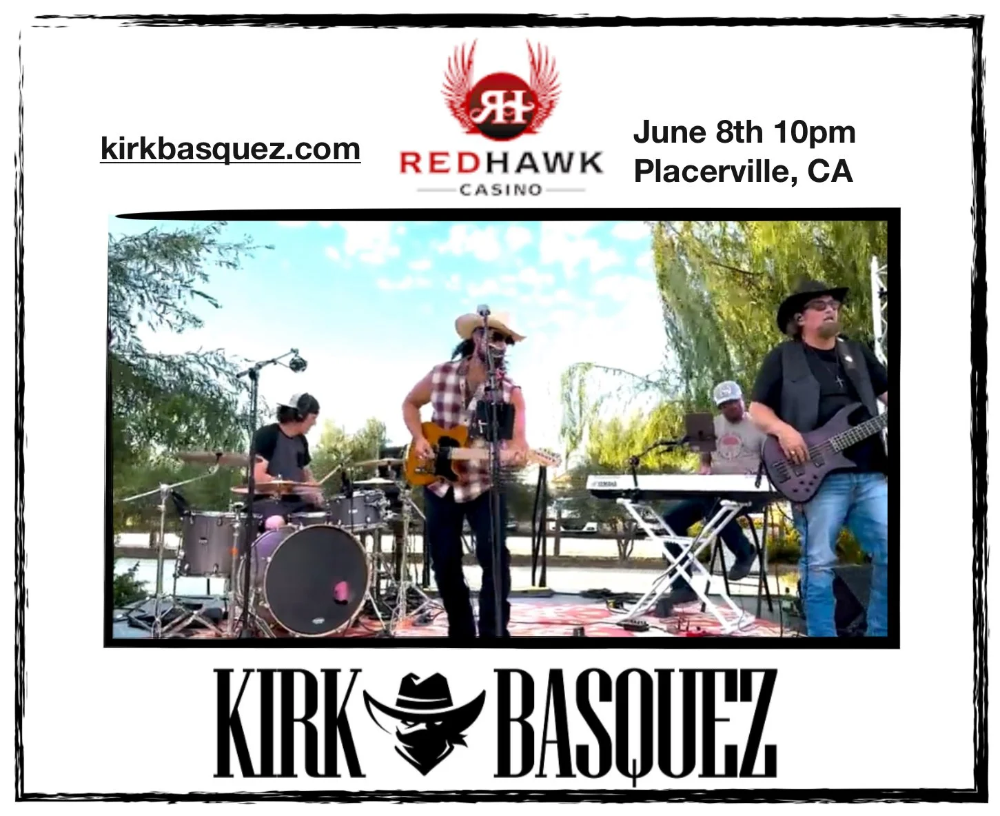 Stevie Mello @ Red Hawk Playing key for  Kirk Basquez Band