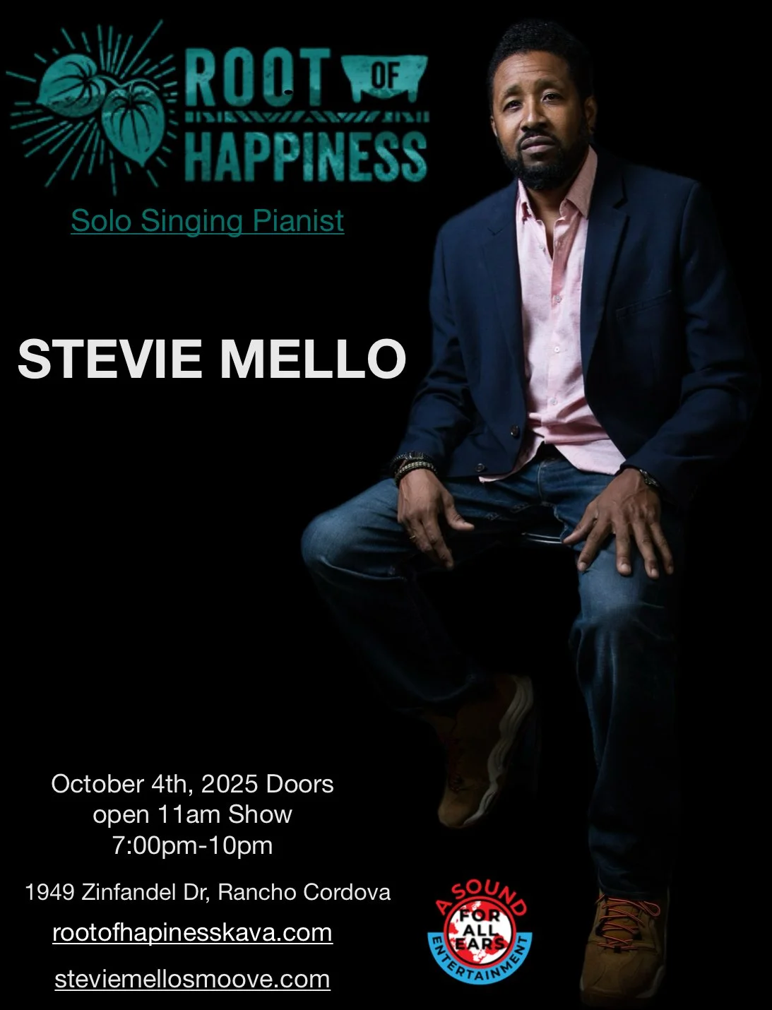 Stevie Mello @ Root of Happiness 