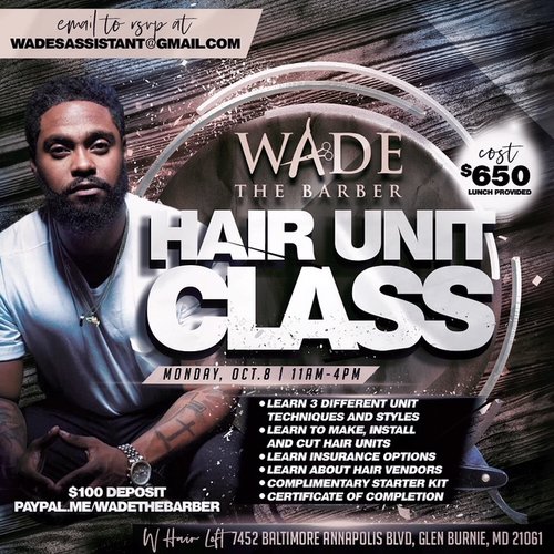 Live Classes — Wade the Barber