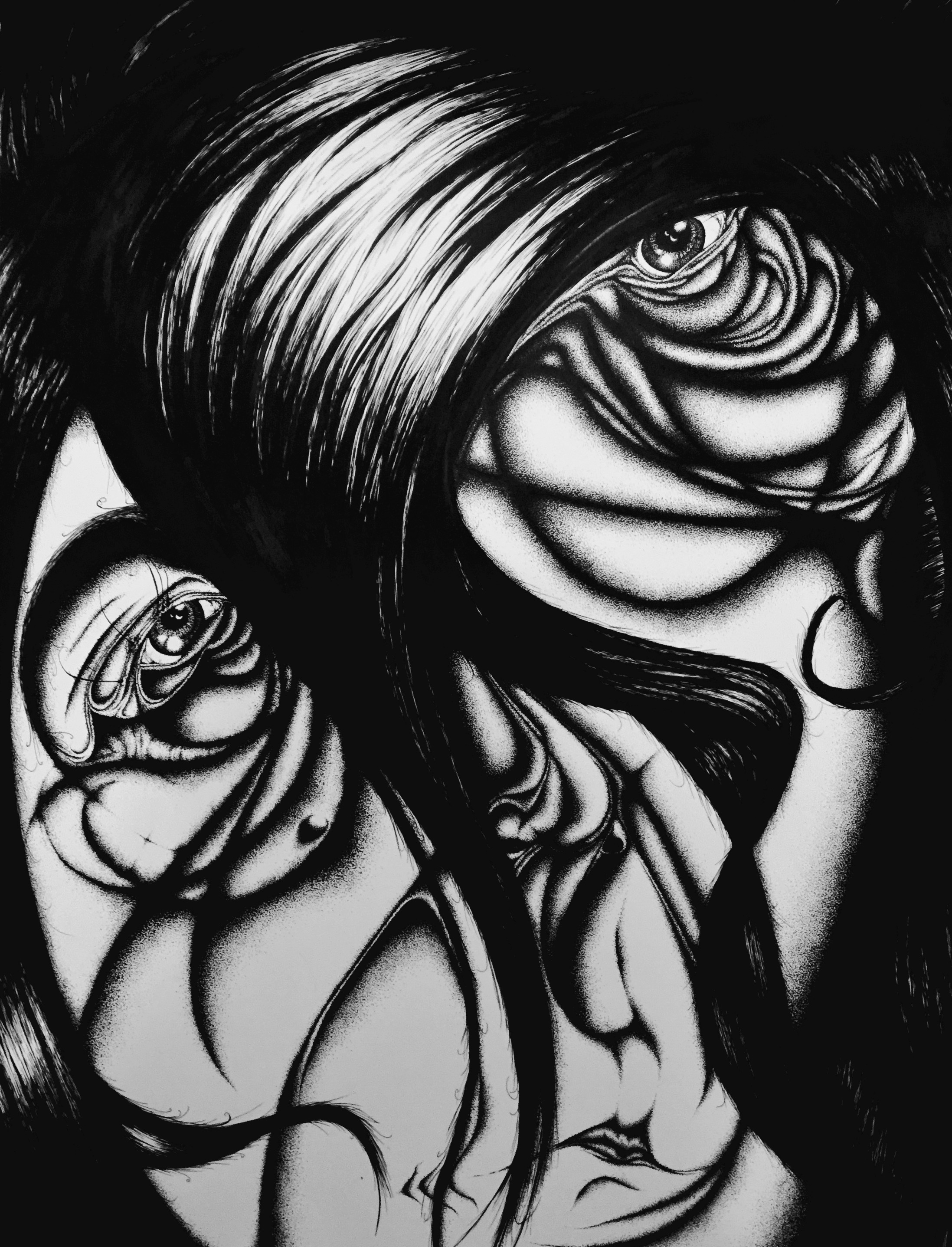Woman in Hair 1