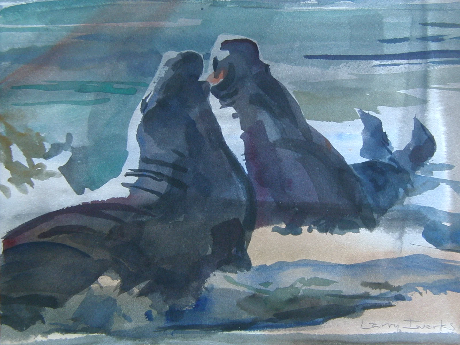 Confrontation, 11 x 15"