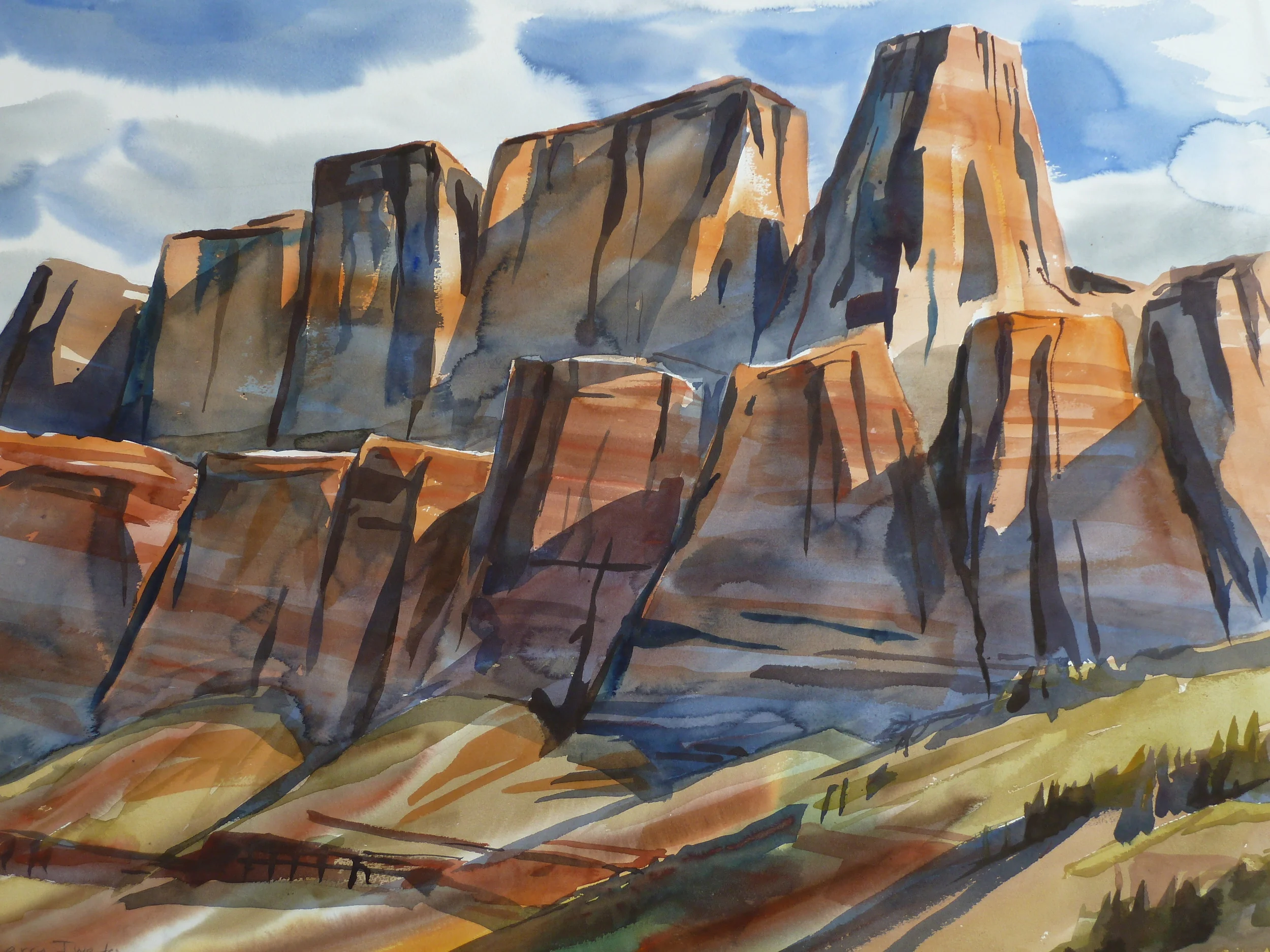 Castle Peak, Canada, 22 x 30"