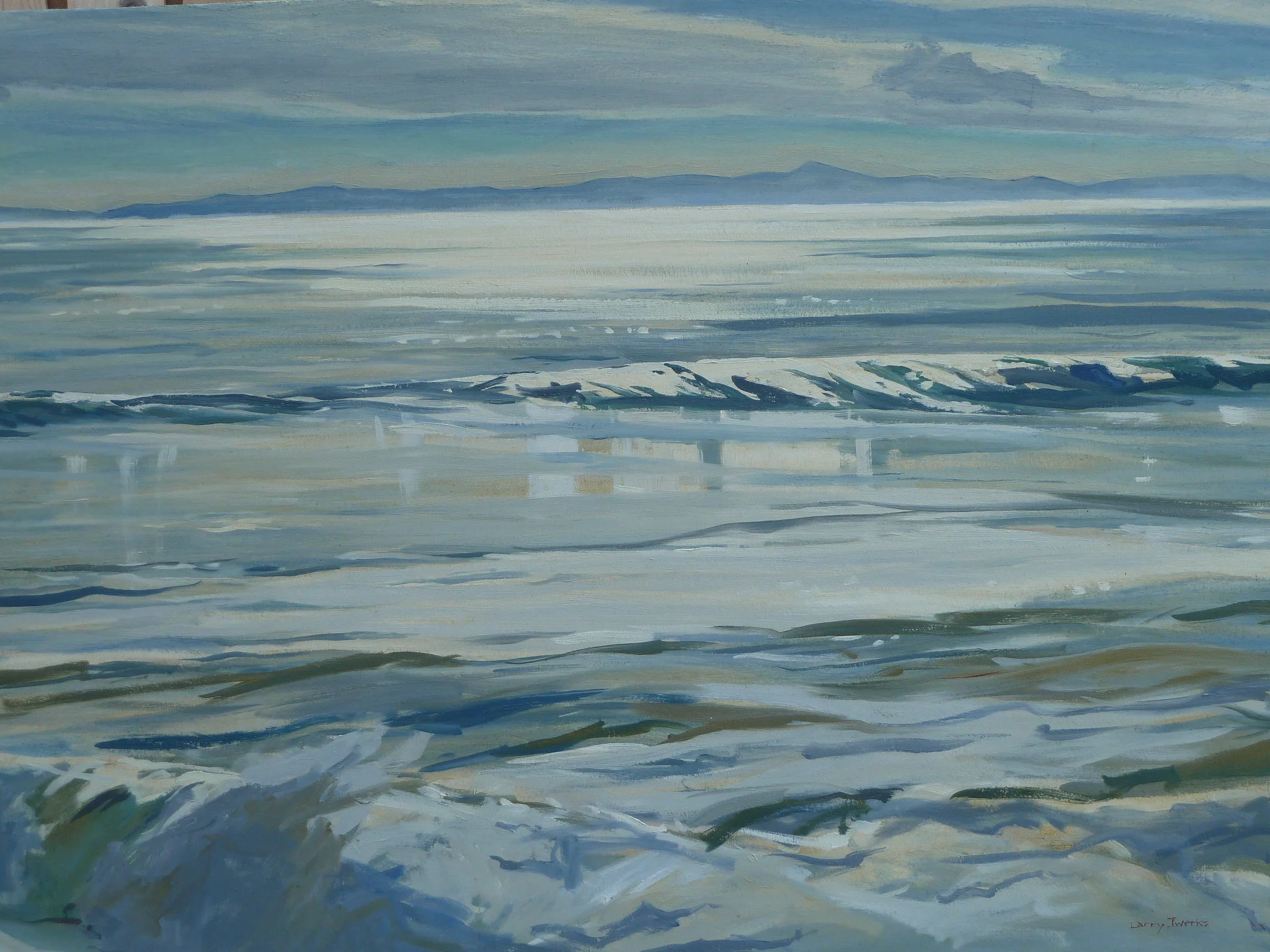 Silver Channels, 24 x 36"