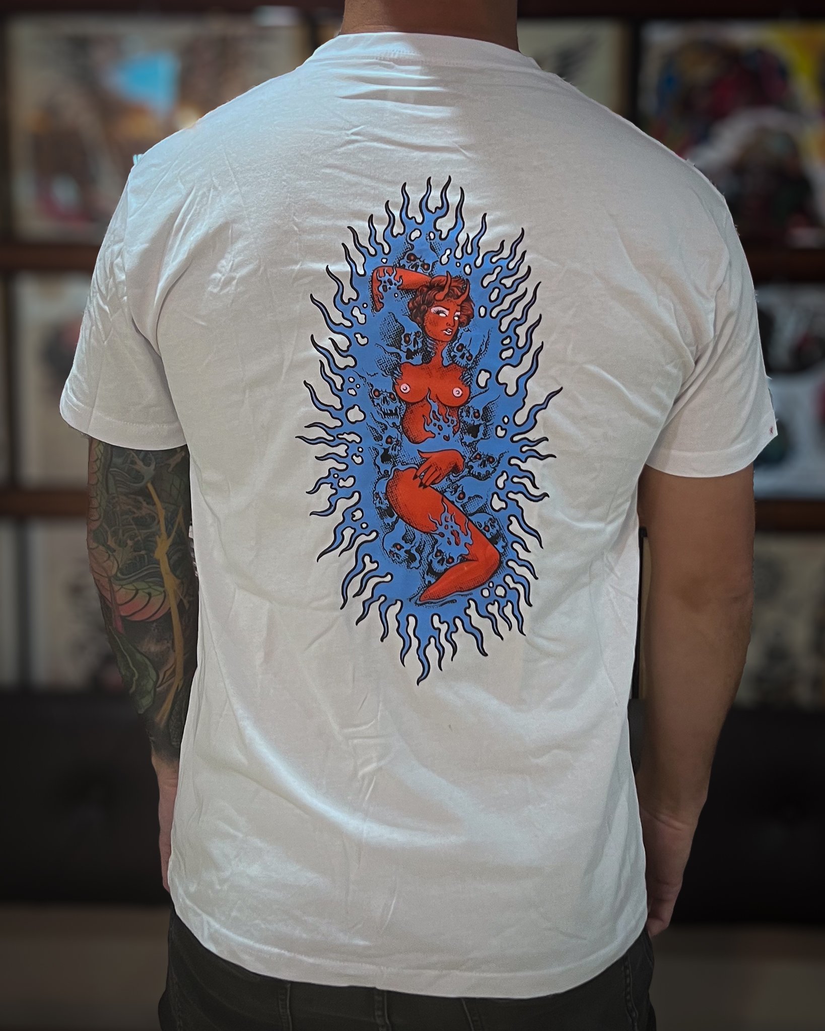 Devil Chick T-shirt By @aidenfourietattoo