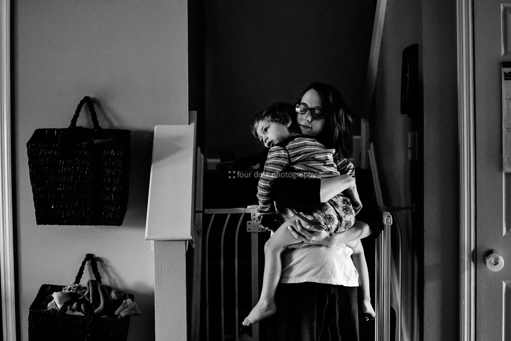 the snuggles i get with them as i bring them downstairs after nap are some of the few true solo moments i have with each of them during the day.