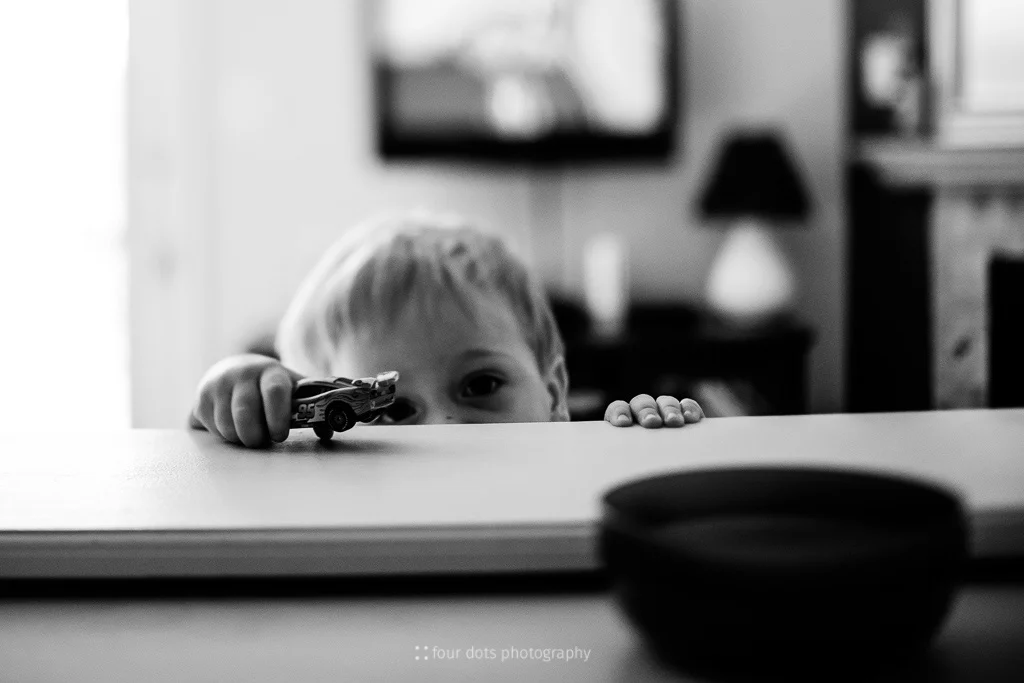 after wondering why on earth i took his bowl away, he realizes i put it on the shelf behind the couch. target acquired.