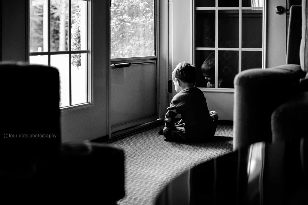 playing in the quiet morning light on a short weekend trip to visit my grandparents.
