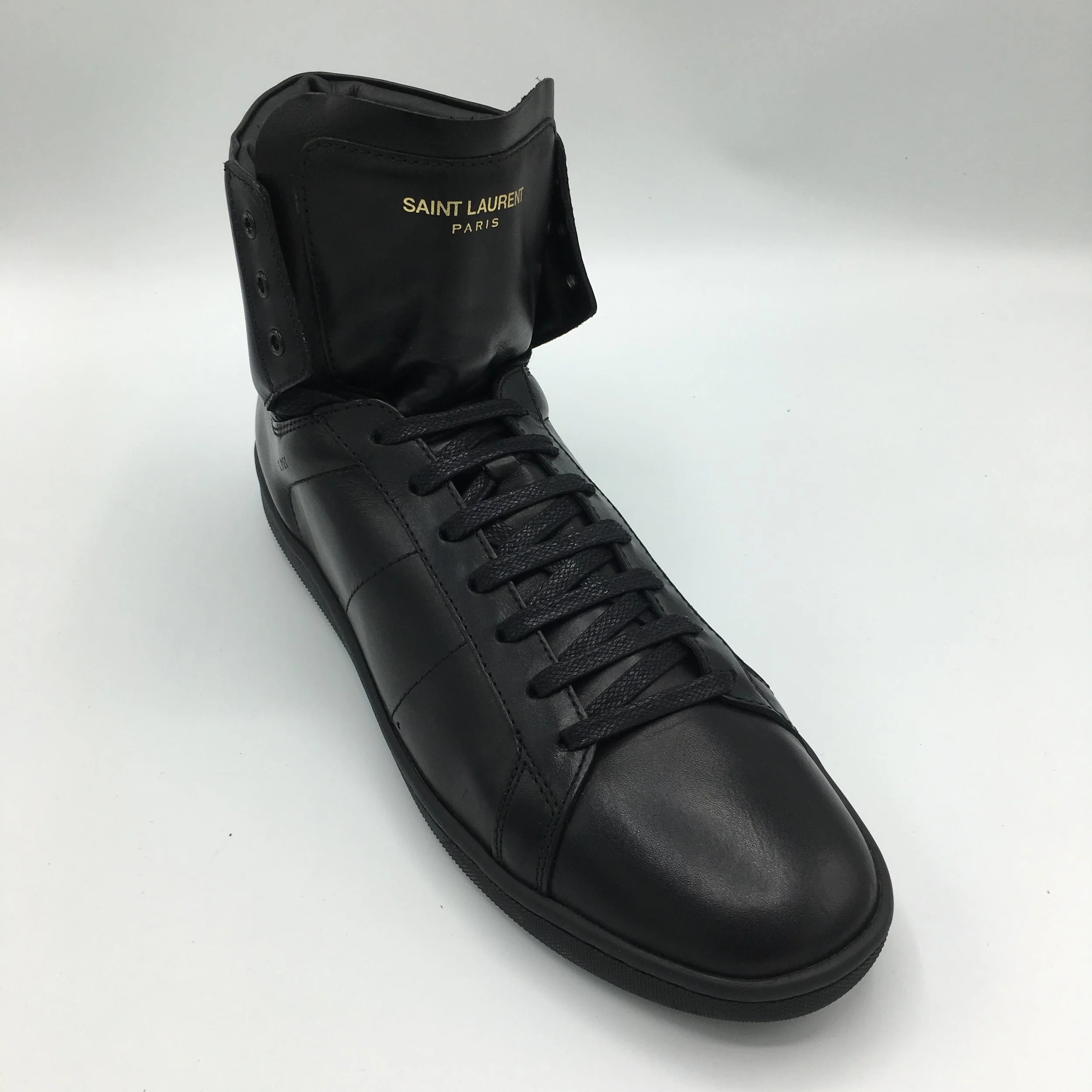 Saint Laurent Classic Court High Top Sneakers 