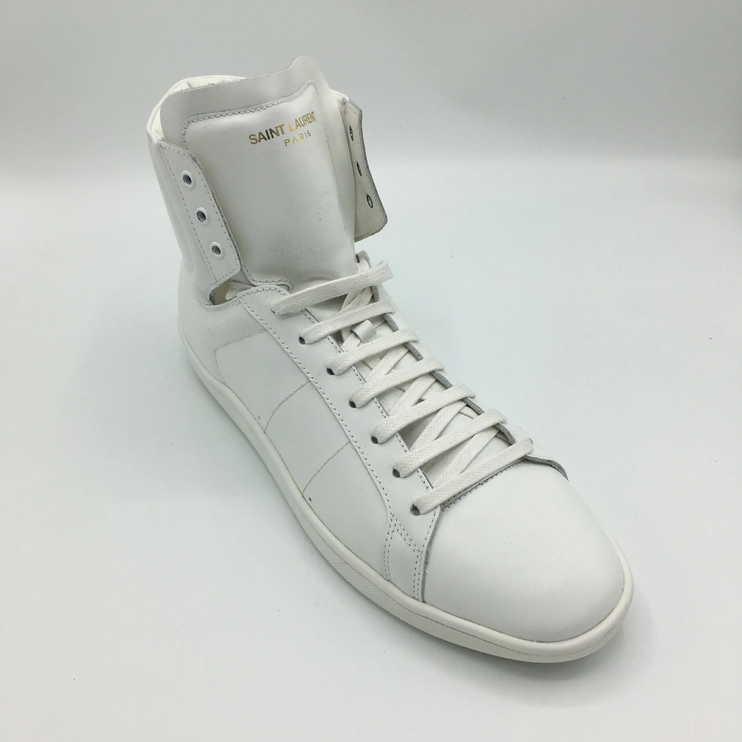 Saint Laurent Classic Court High Top Sneakers 