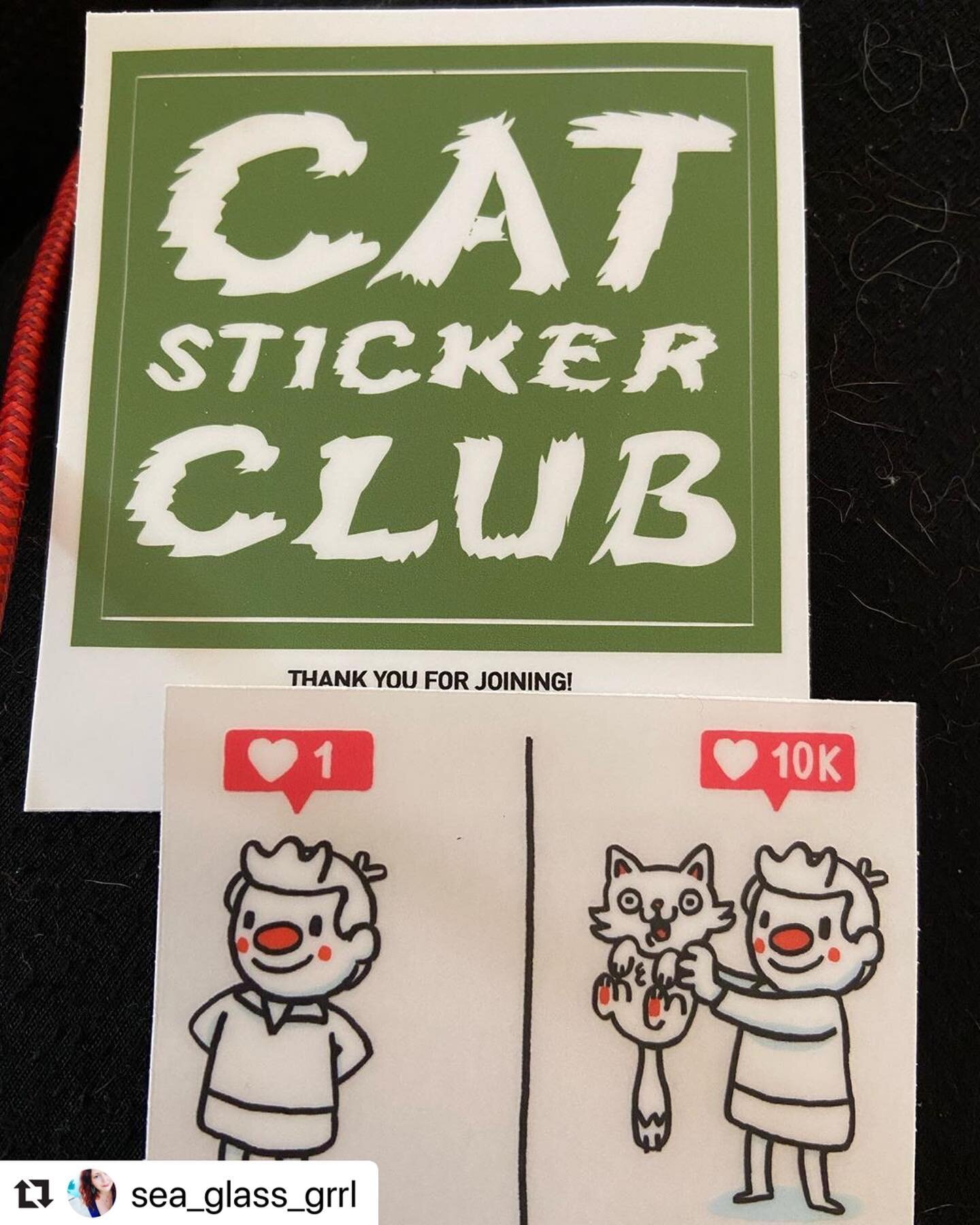 Love this design by @rodrigobhzz because adding a cat to a picture will always get you more likes ❤️ #Repost @sea_glass_grrl with @make_repost
・・・
*notice the cat hair in the background for added flair* #catstickerclub #ilovemycat #catsofinstagram #c