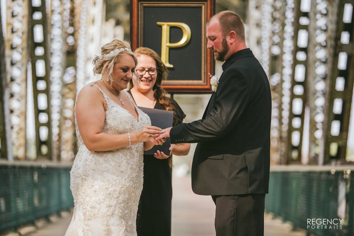 Yankton, SD Meridian Bridge Wedding. 