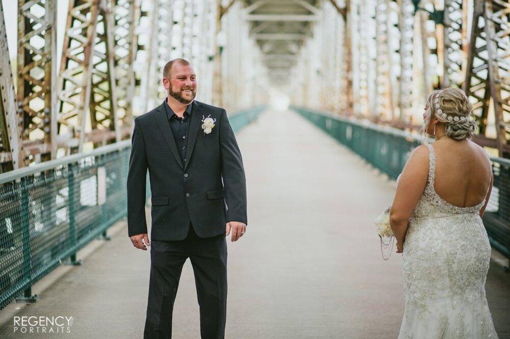 Yankton, SD Meridian Bridge Wedding. 