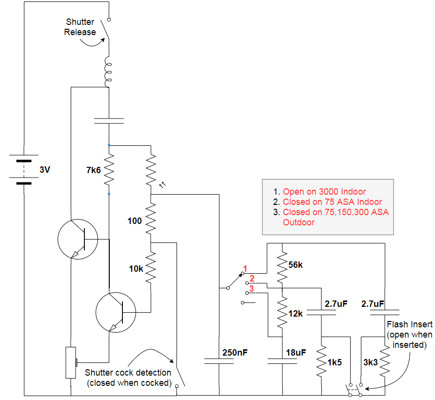 Original Polaroid Model 250 Circuit