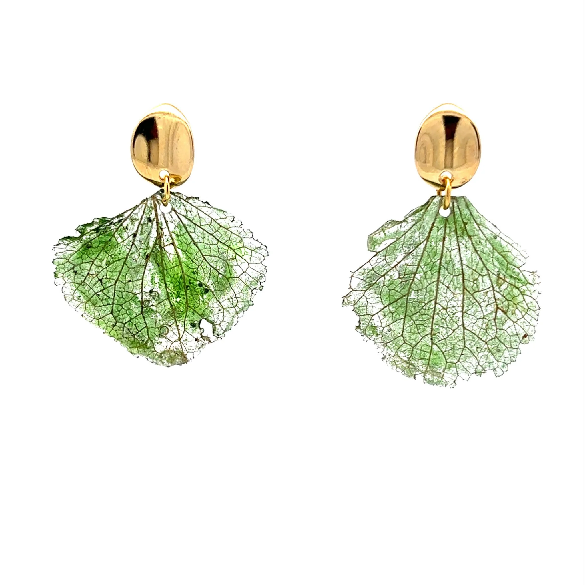 Hydrangea Skeleton Petal Earrings