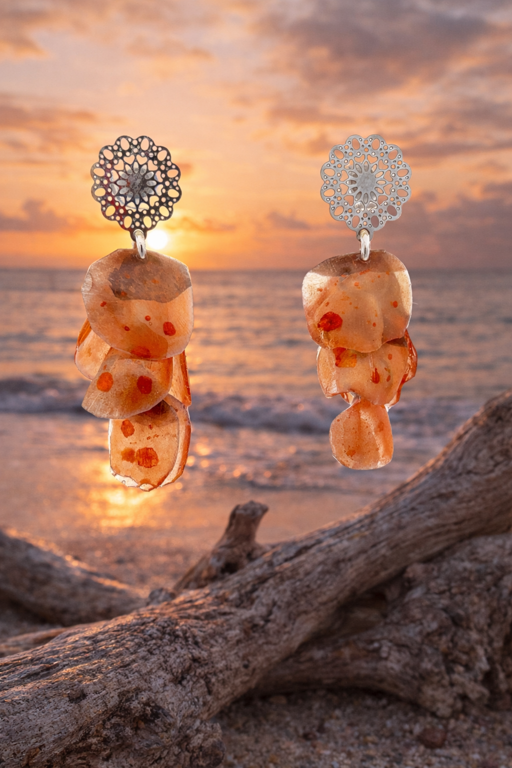 Azorean Fish-Scale Earrings