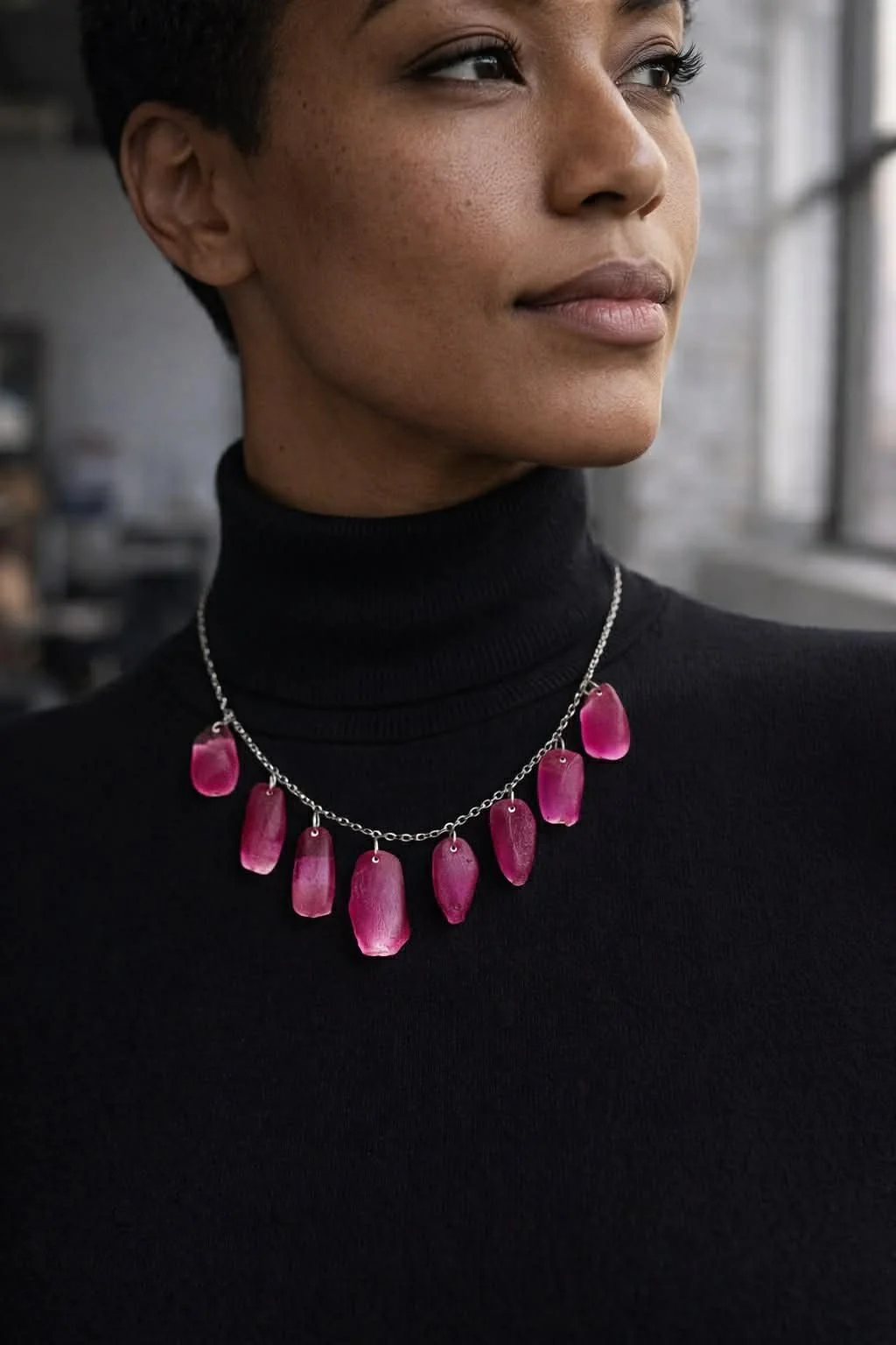 Splash of Color Fish Scale Necklace