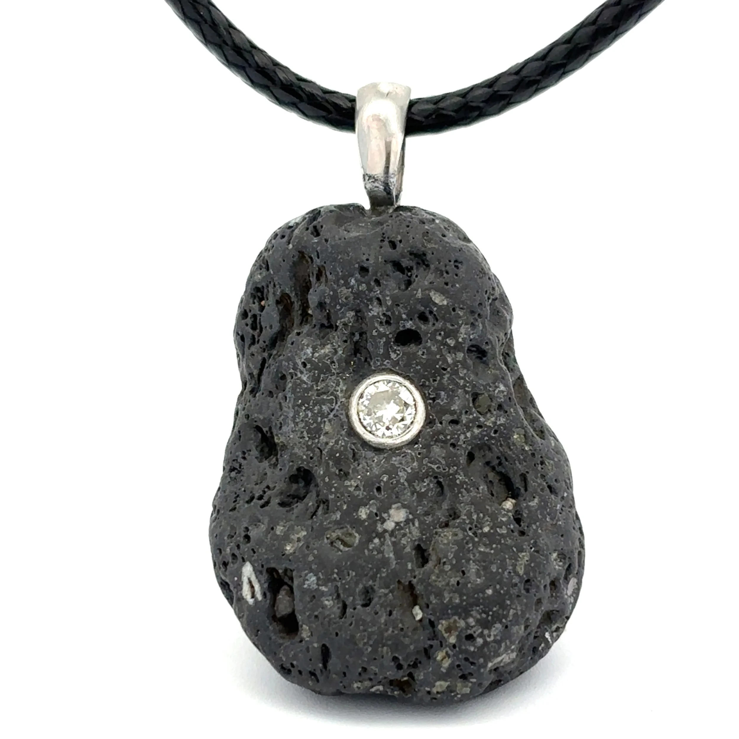 Diamond & Lava Pendant