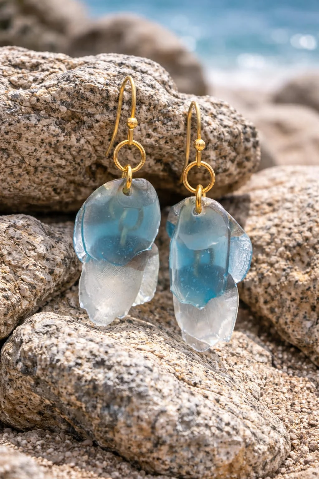 Natural Fish Scale Earrings