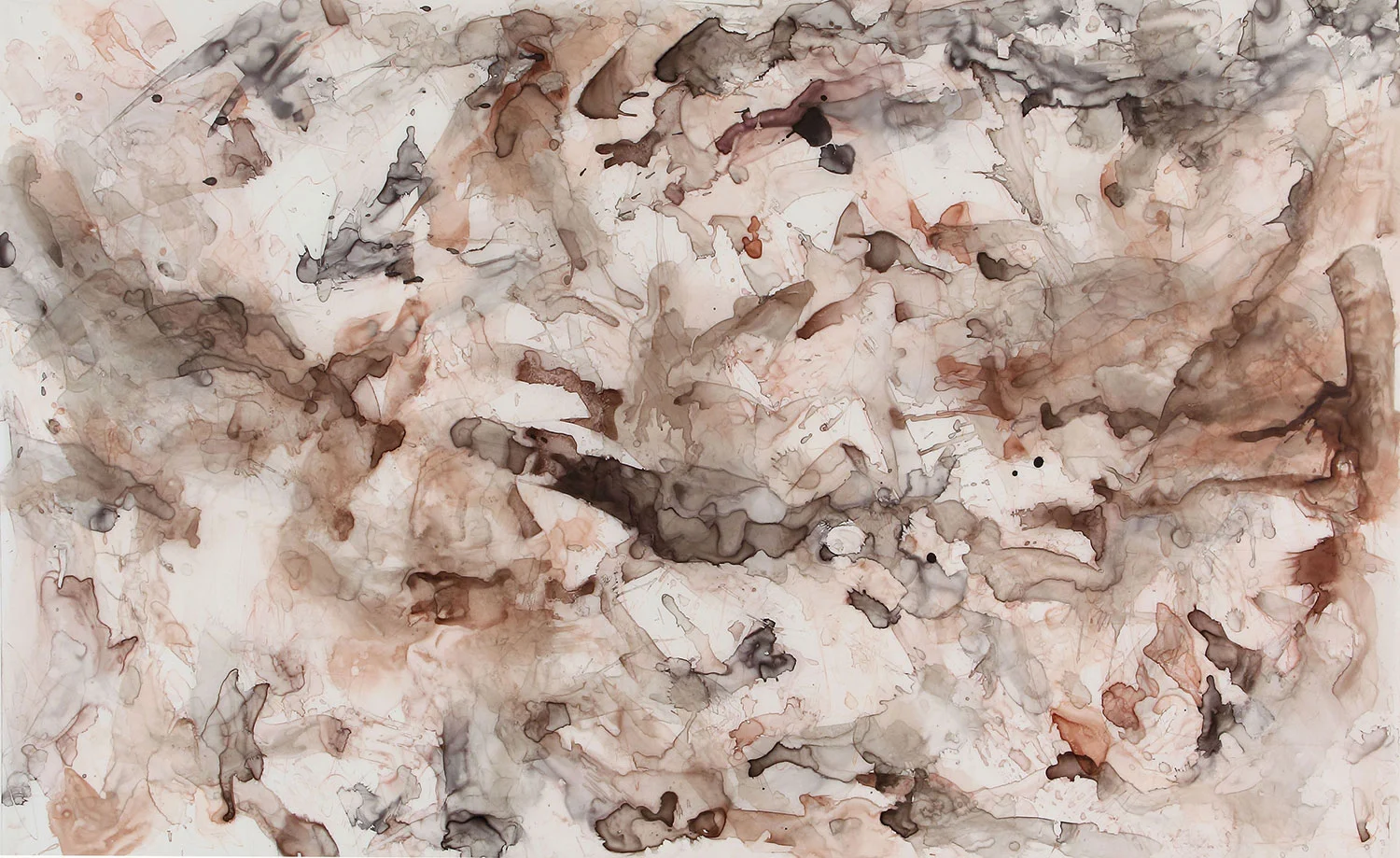 Large Red and Black Drawing 1 36" x 60" 2014