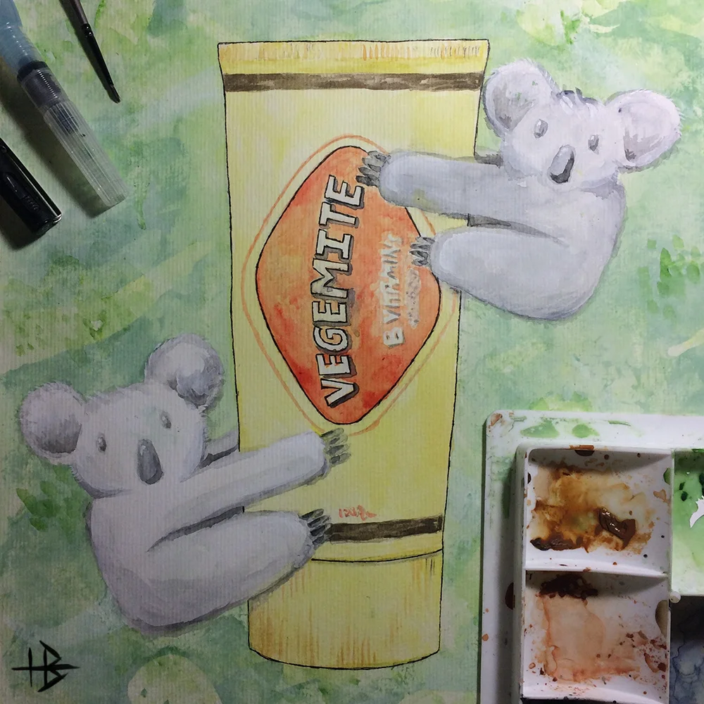 Vegemite in progress