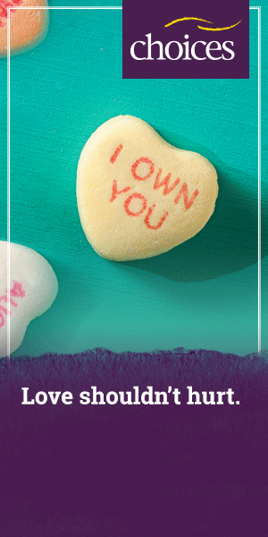 Series of animated banner ads for domestic violence awareness campaign / LSS CHOICES / 2017